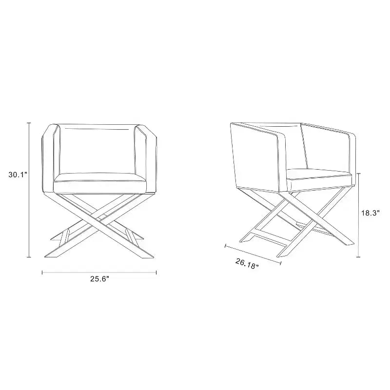Fauteuil d'appoint de salon en similicuir Hollywood